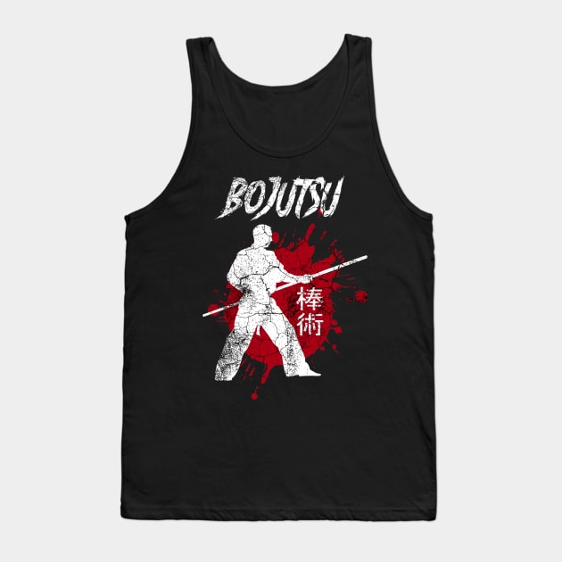 Bojutsu Martial Arts Bo Justu Staff Training Outfit Tank Top by JTYDesigns